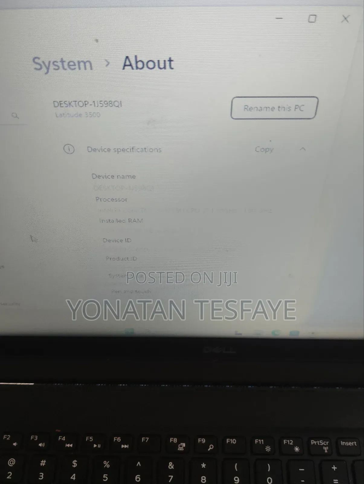 Laptop Dell Latitude 3510 8GB Intel Core i5 HDD 500GB