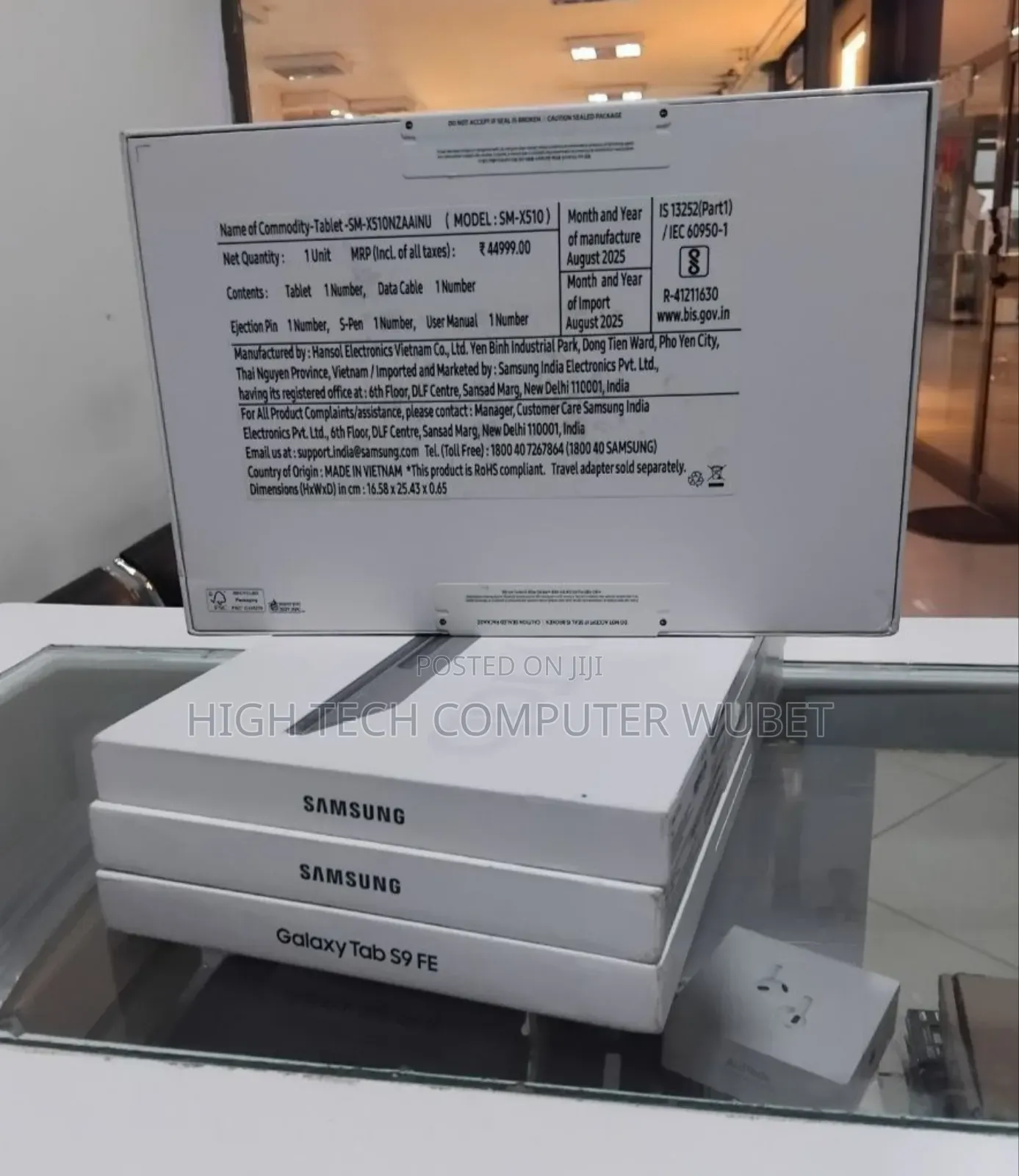 New Samsung Galaxy Tab S9 FE 128 GB Blue