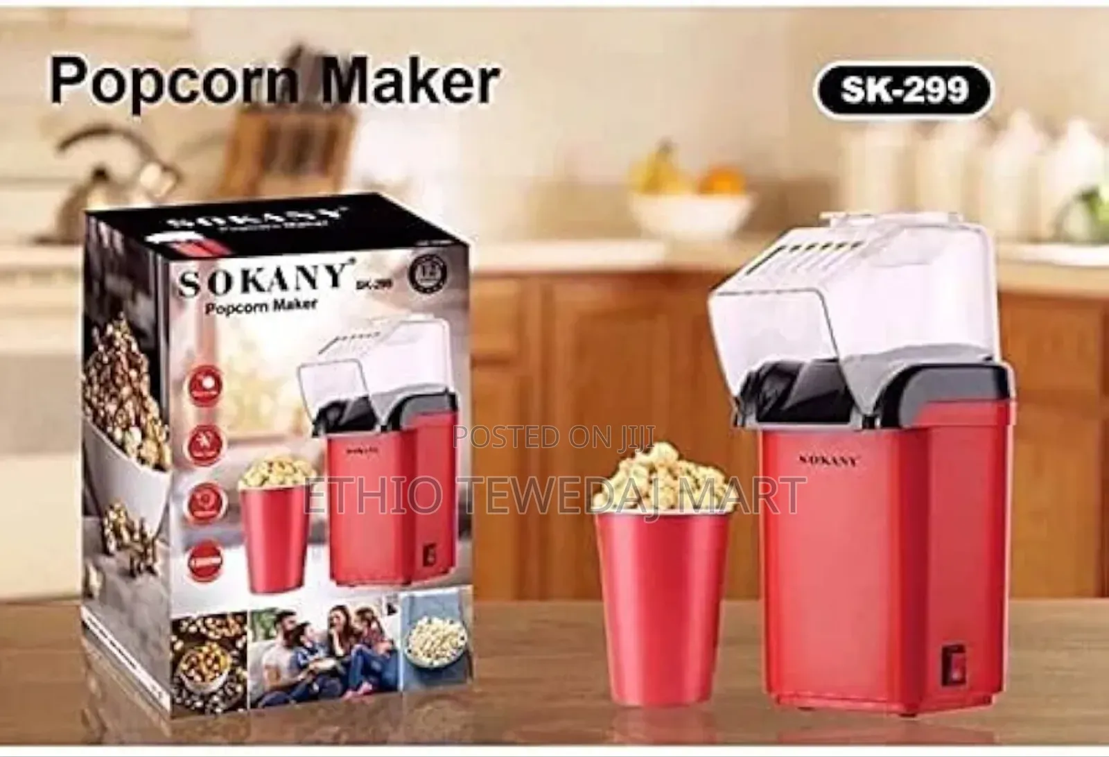 Sokany Electrical Hot Air Popcorn Maker.