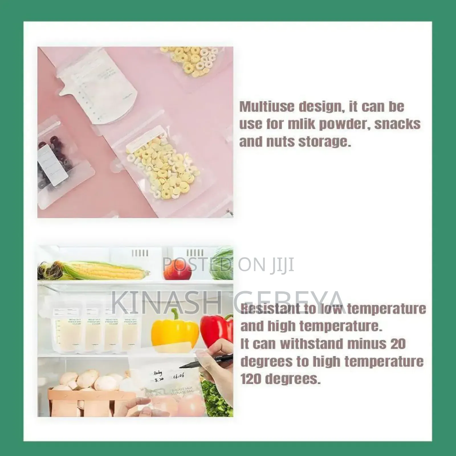 Baby Breast Milk Storage Bags