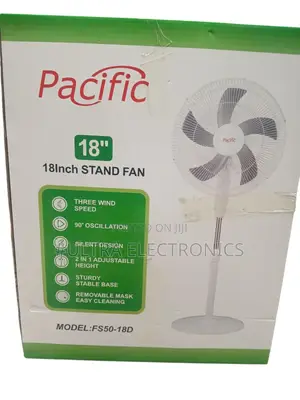 Pacific 18-Inch Stand Fan, Model: Fs50-18d. 18-Inch Size Three Wind