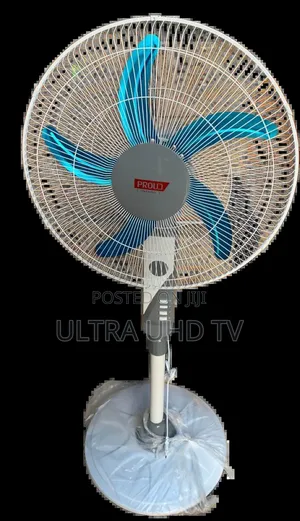 Proud Ceramic 5-Wing Pedestal Fan. Features 5 Powerful Blades