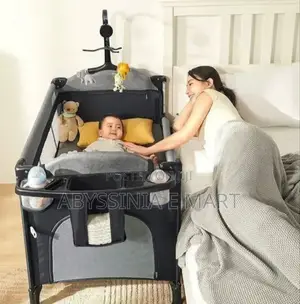 Foldable Multifunctional Baby Bedside Crib