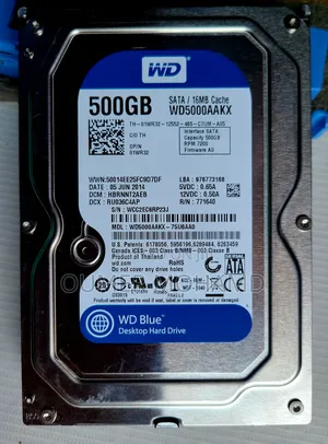 Hard Disk Drive 500, 160 and 80 Gb