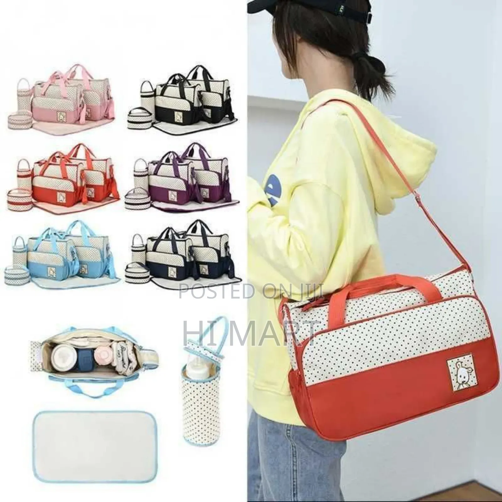 5in1 Multifunctional Baby Diaper Bag Set