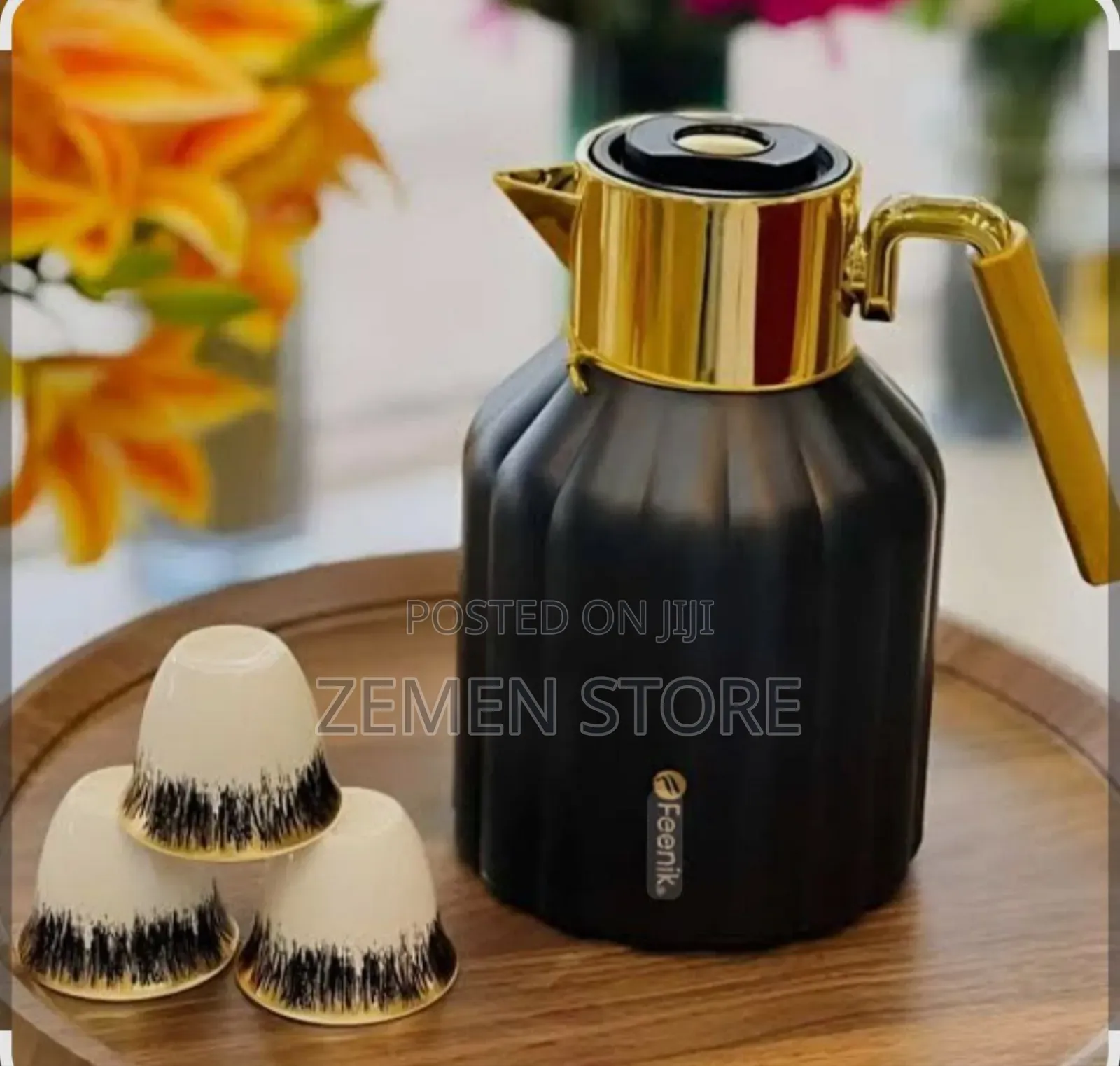 Feenik 1l Vacuum Jug - ውብ እና ጥራት ያለው የትኩስ መጠጫ ቴርሞስ