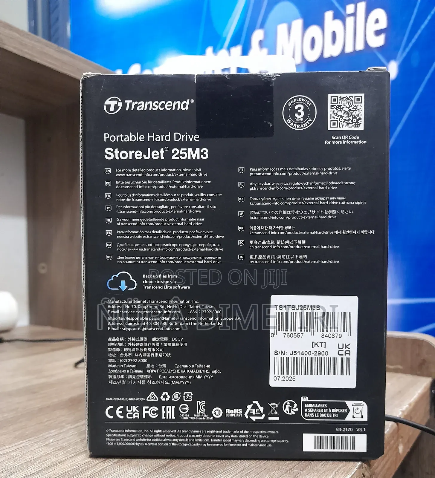 External Transcend Hard Disk