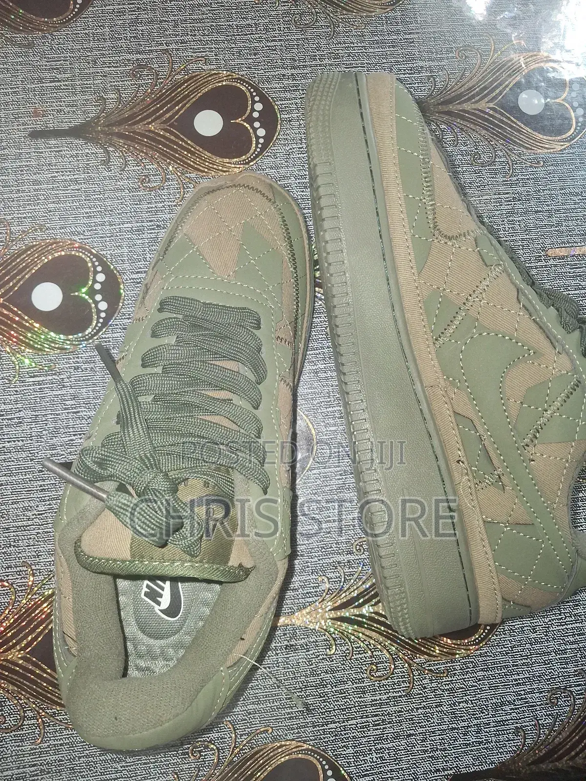 Nike Air Force Bilie Eilish Over Green Snaeker