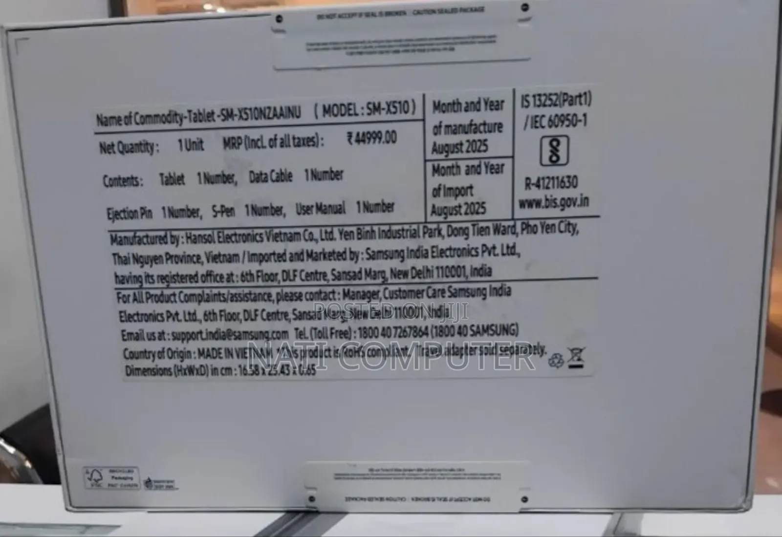 New Samsung Galaxy Tab S9 FE 128 GB