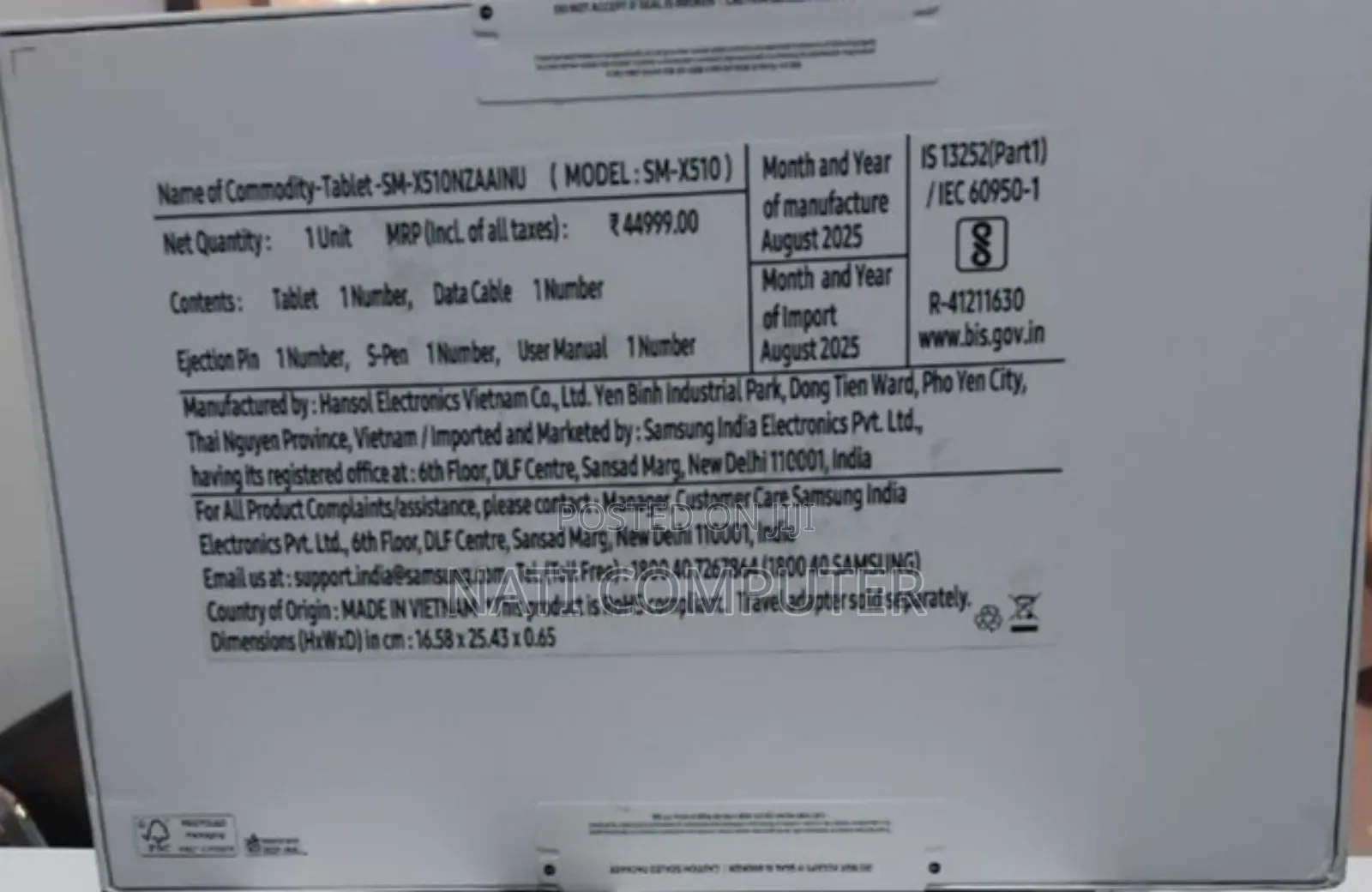 New Samsung Galaxy Tab S9 FE 128 GB