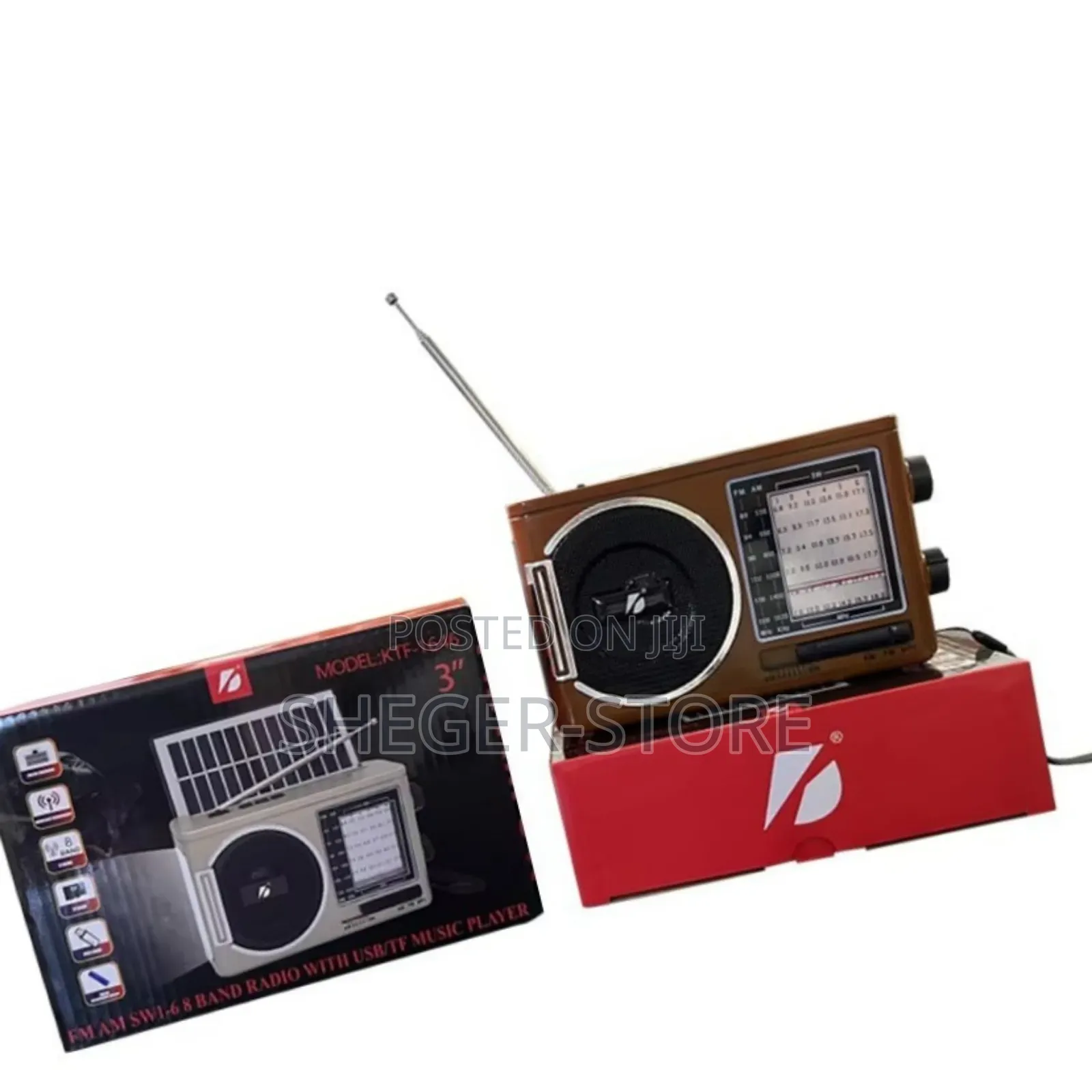 Quality Solar Energy System Powered Multi-Function Radio With Speaker.