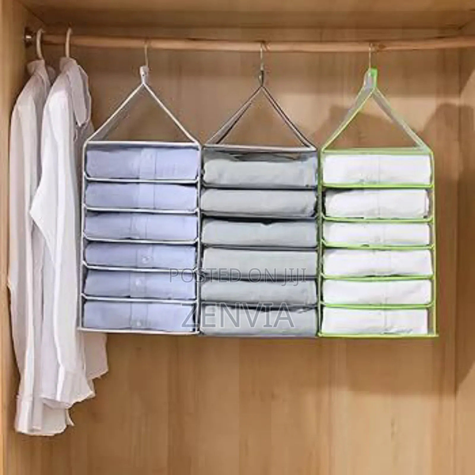 Hanging Clothes Organiser For Wardrobe/🔴Free Delivery/