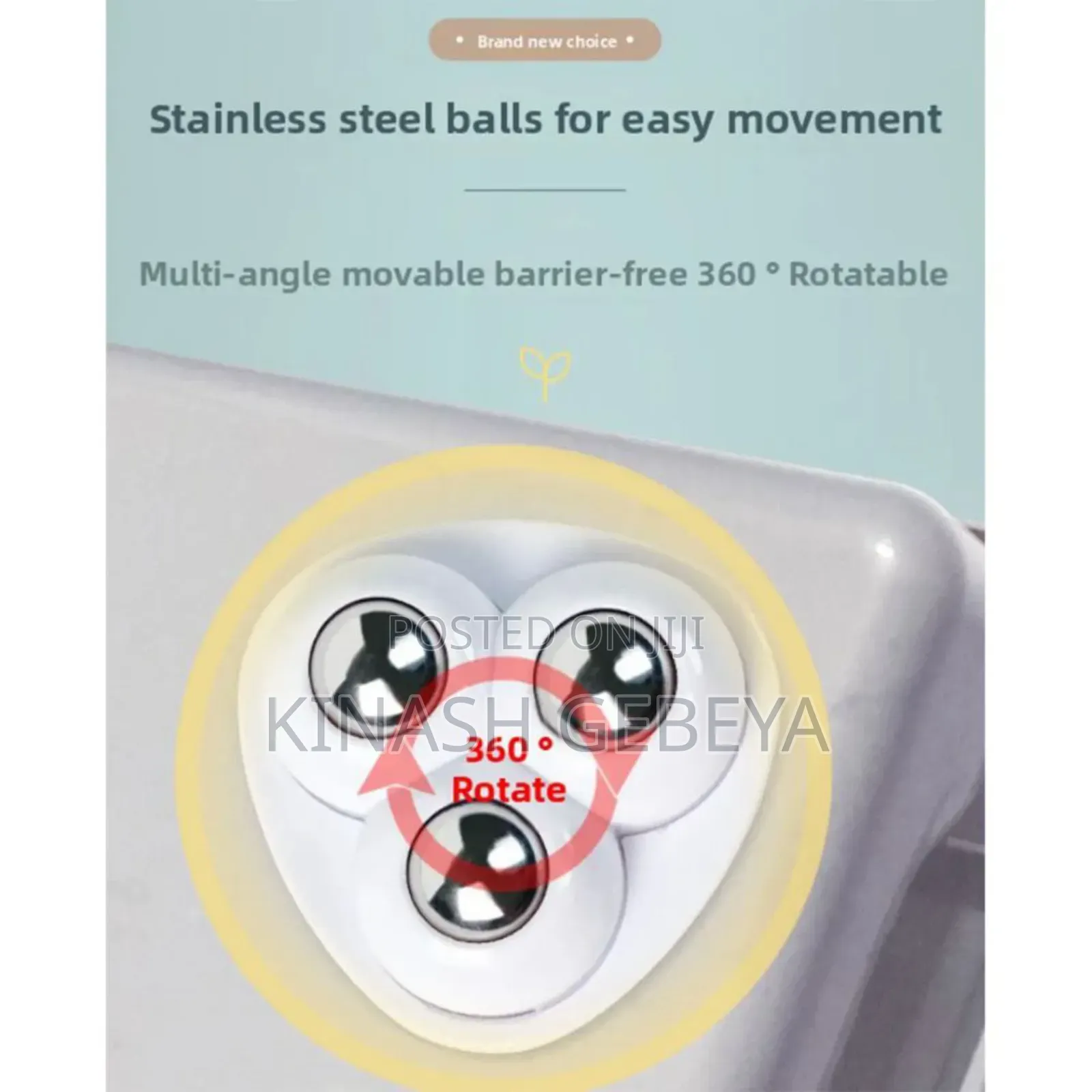 Self Adhesive Wheel Furniture Mover(ባለ 3 ጎማ)