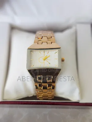 Gold-Tone Calvin Klein (Ck) Women's Watch.