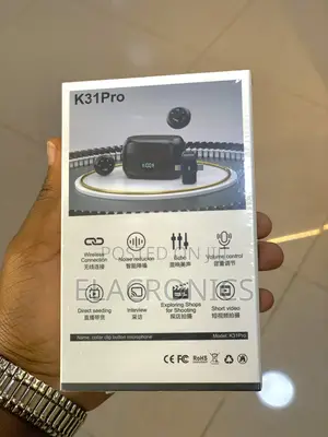 K31pro Collar Clip Button Microphone