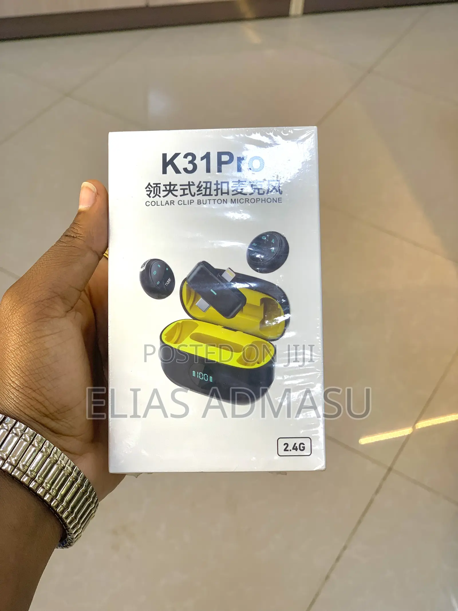 K31pro Collar Clip Button Microphone