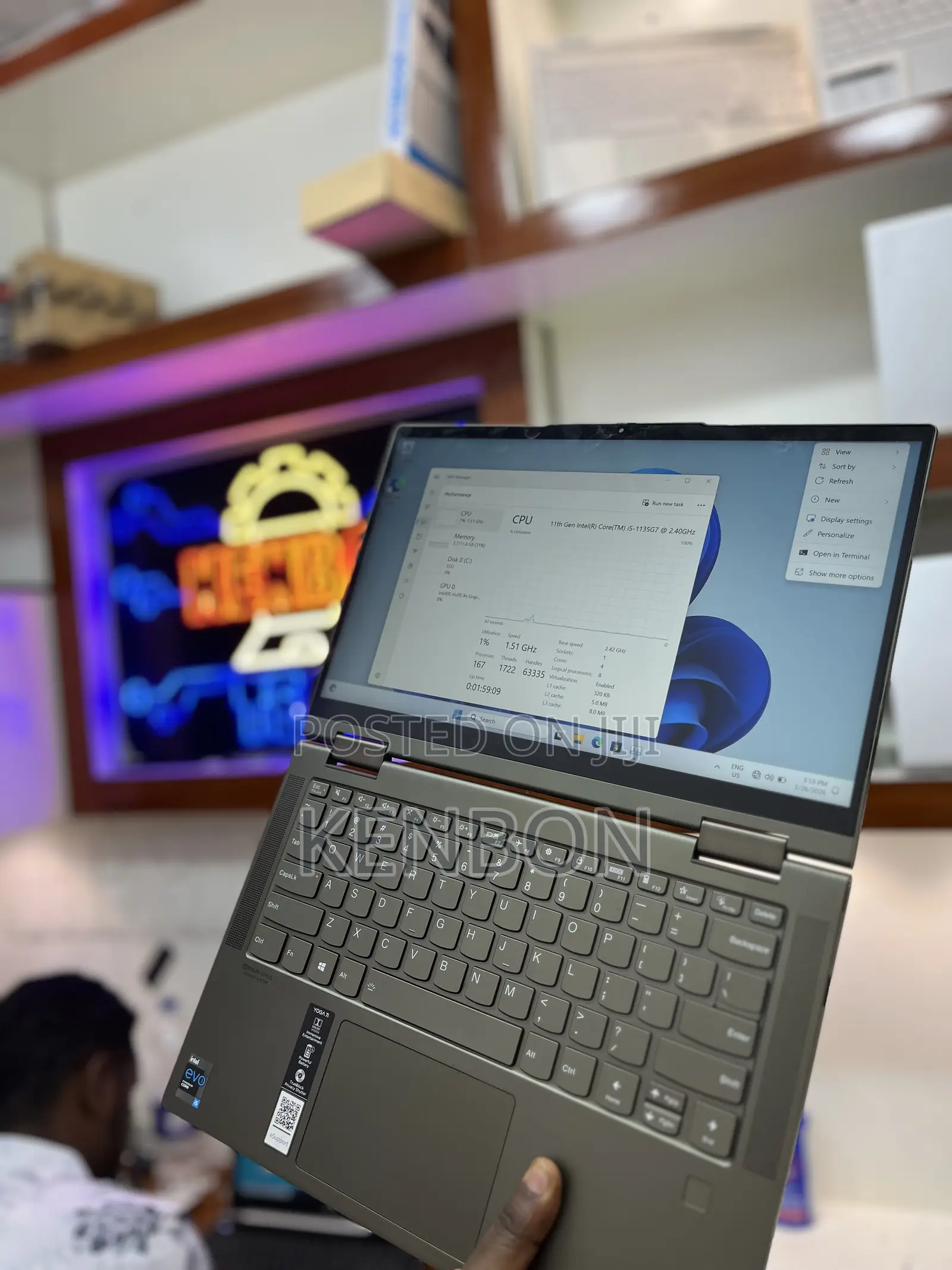 Laptop Lenovo ThinkPad Yoga 12GB Intel Core I5 SSD 512GB