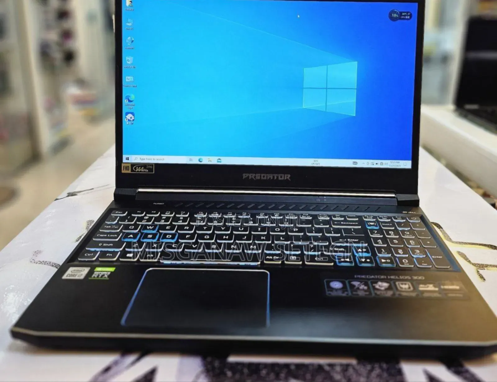 New Laptop Acer Predator Helios 300 16GB Intel Core I7 SSD 1T