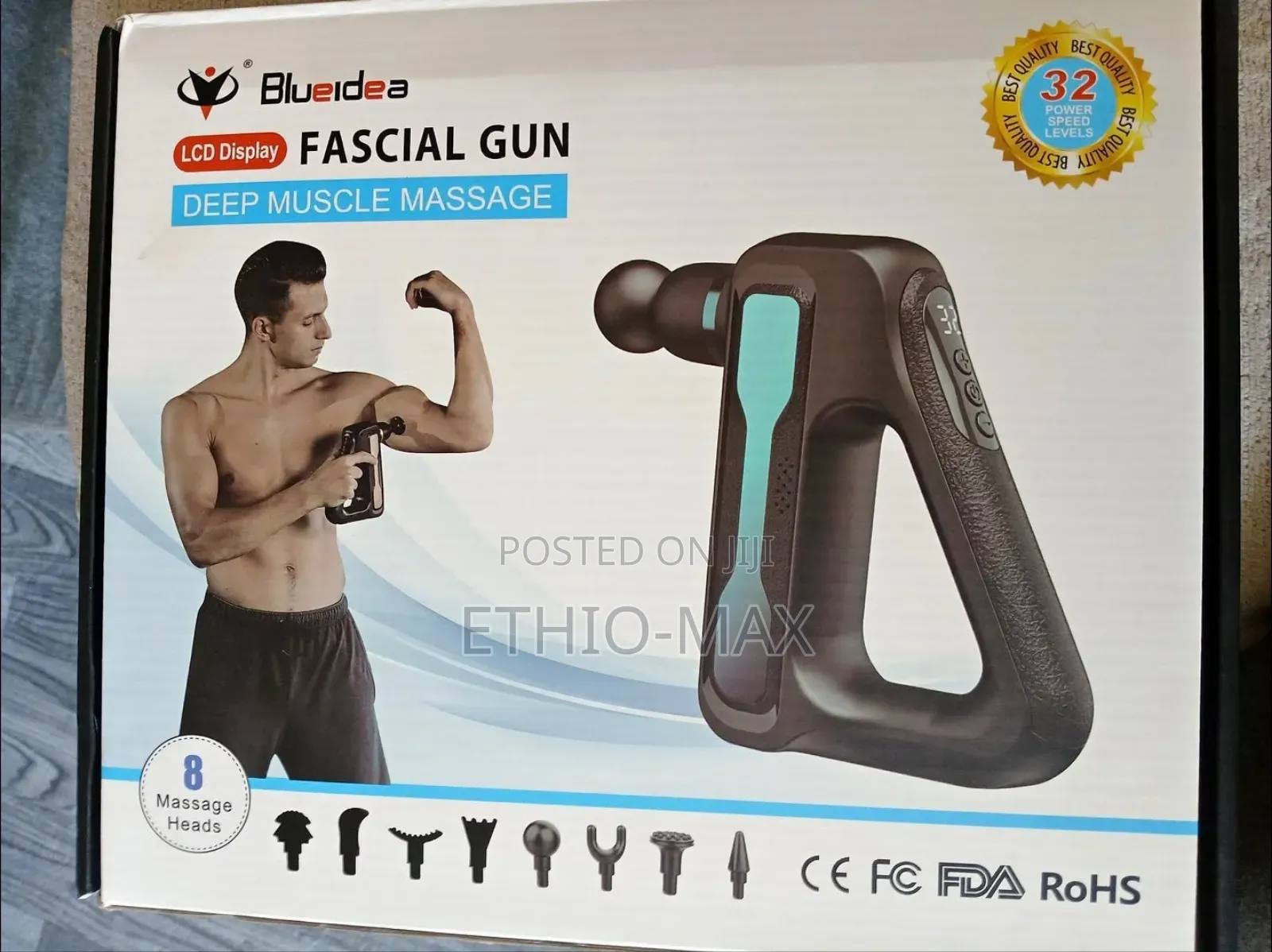 Blueidea Fascia Gun 8-in-1 – Powerful Massage | Muscle Recovery