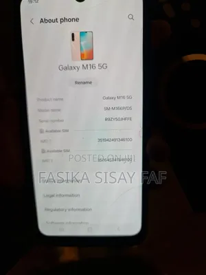 Samsung Galaxy M16 128 GB White