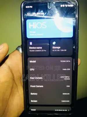 Tecno Camon 20 256 GB Black