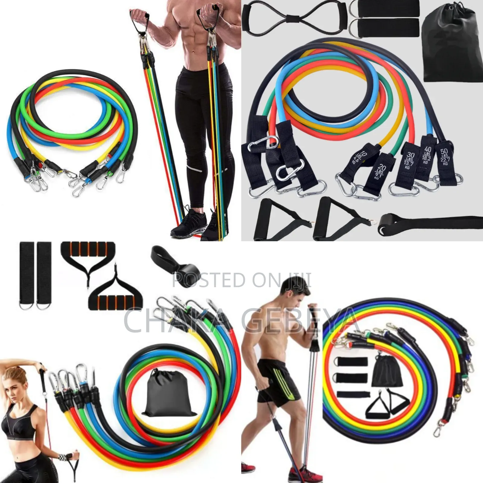 Fitness Resistance Band - No Gym Needed, Complete Exercise Solution
