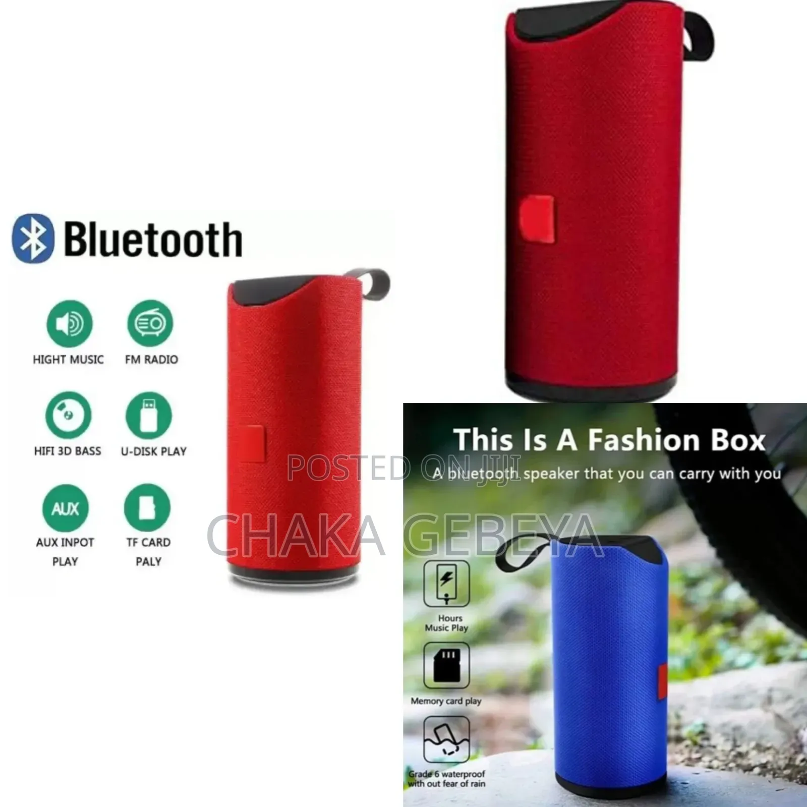 Take Your Music Anywhere - Loud Compact Portable Bluetooth Speaker