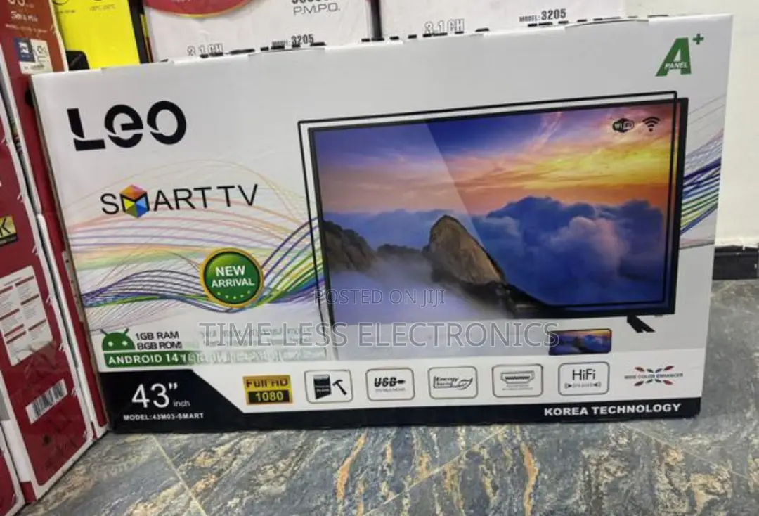 Leo 43′′ Smart Tv – Sharp Picture Smart Entertainment!
