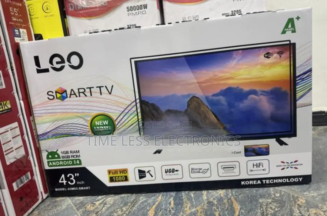 Leo 43′′ Smart Tv – Sharp Picture Smart Entertainment!
