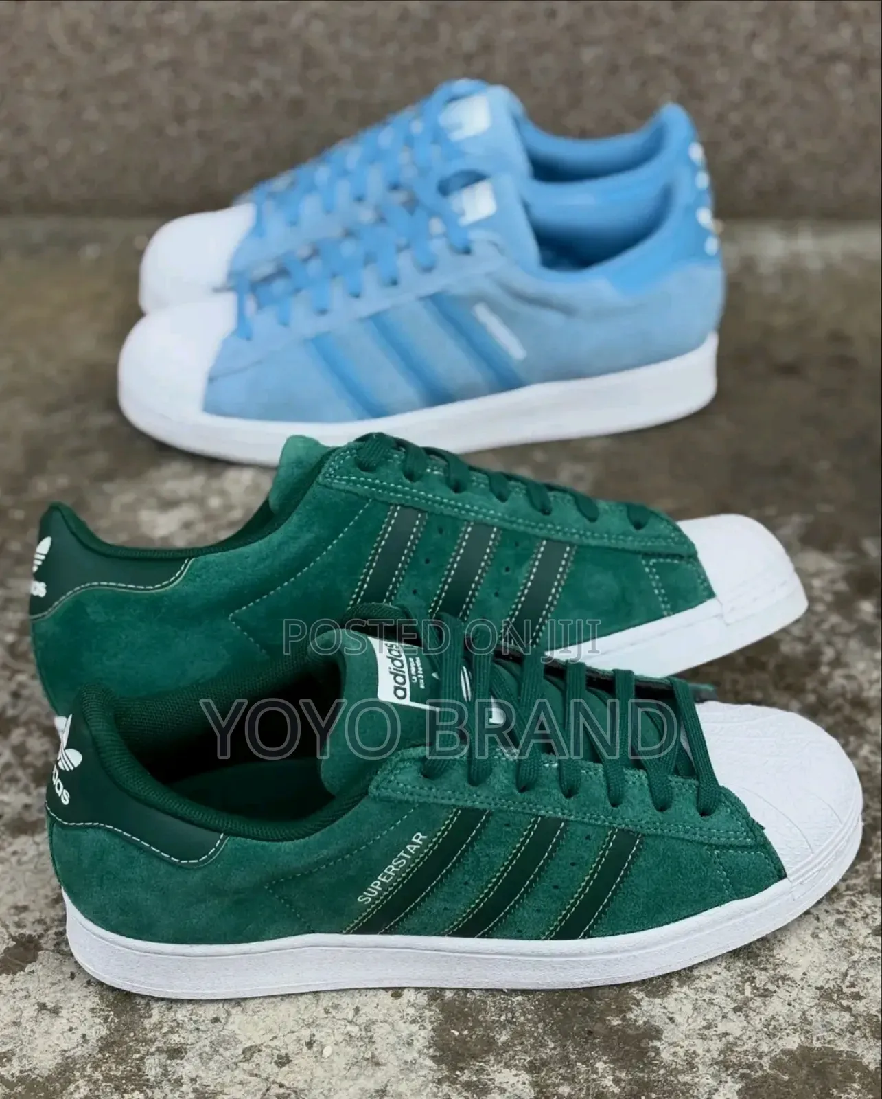 Adidas Old School Super Star Green/Blue Fashion Sneaker