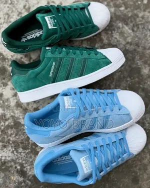 Adidas Old School Super Star Green/Blue Fashion Sneaker