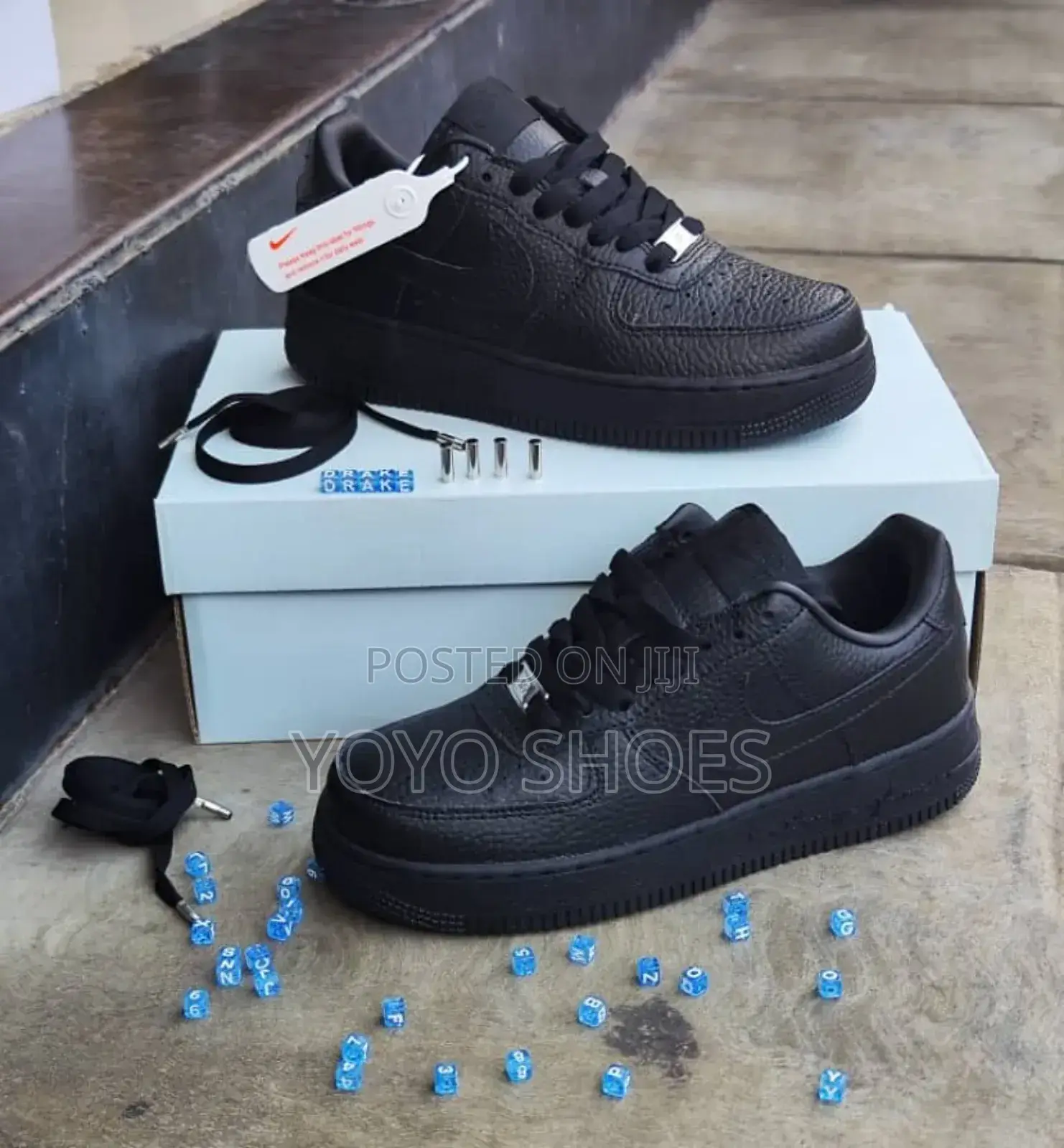 Nike Air Force 1 Nocta Black Love Your Forever Fashion Sneaker