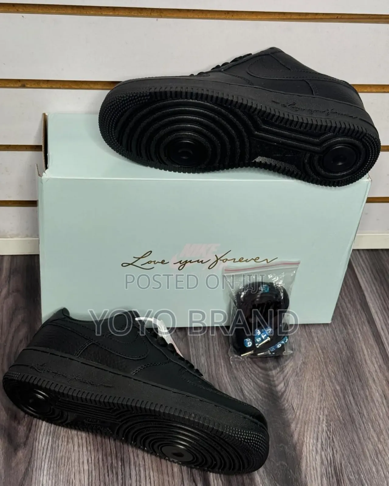 Nike Air Force 1 Nocta Black Love Your Forever Fashion Sneaker