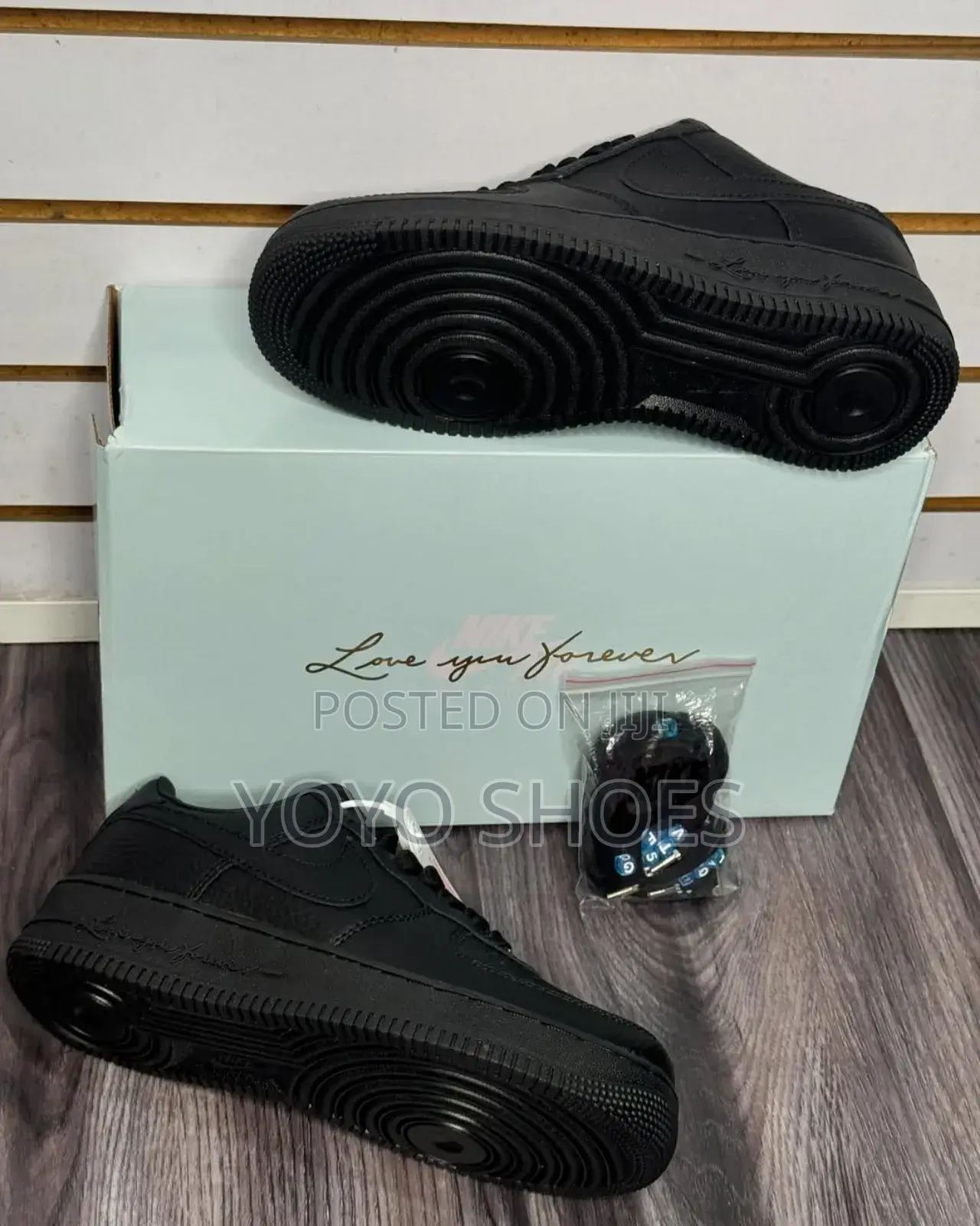 Nike Air Force 1 Nocta Black Love Your Forever Fashion Sneaker