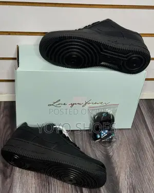 Nike Air Force 1 Nocta Black Love Your Forever Fashion Sneaker