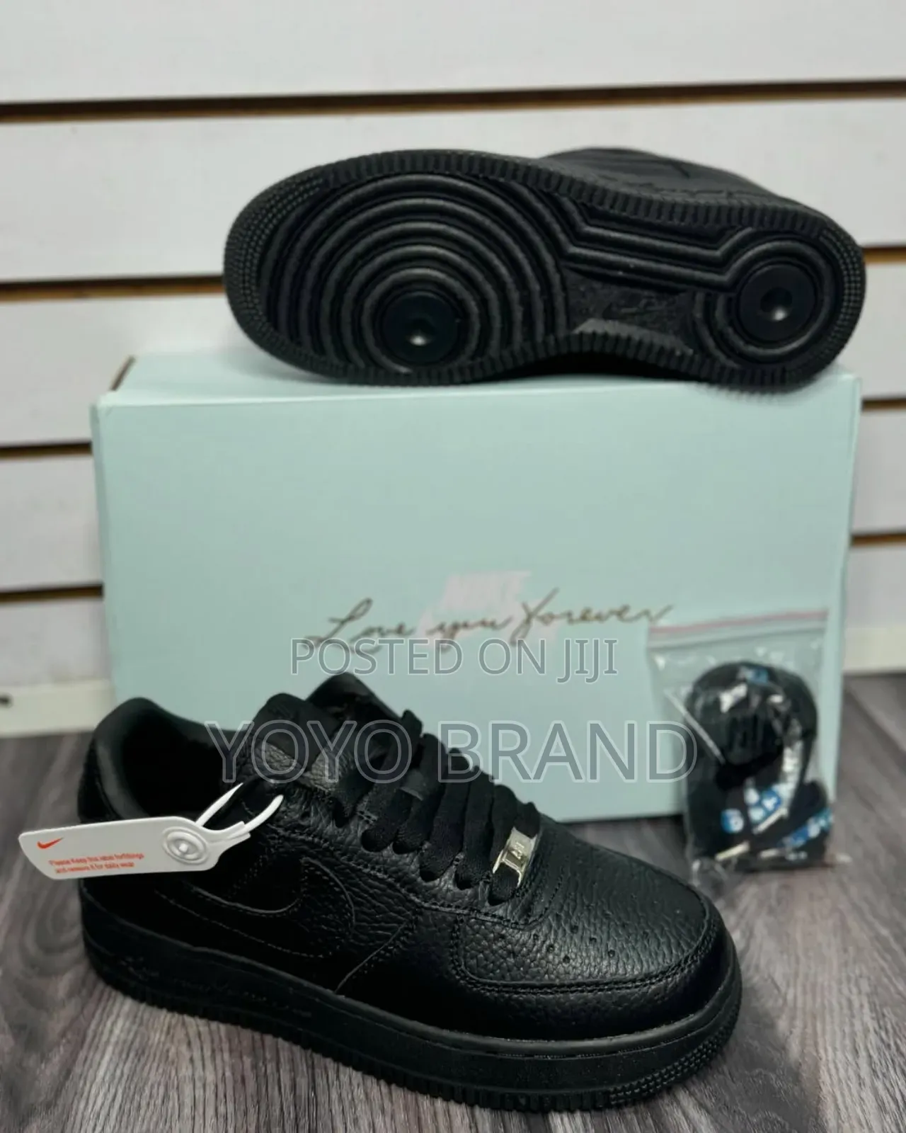 Nike Air Force 1 Nocta Black Love Your Forever Fashion Sneaker