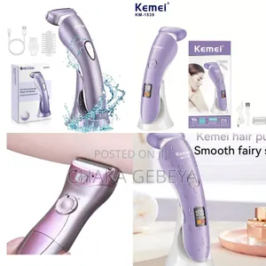 Smooth Gentle Shave Women's Electric Razor With Multiple Attachments