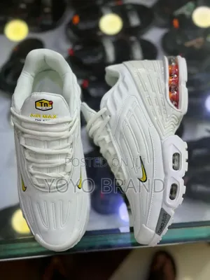 Nike Air Max Tn Plus Tuned Triple White Fashion Sneaker