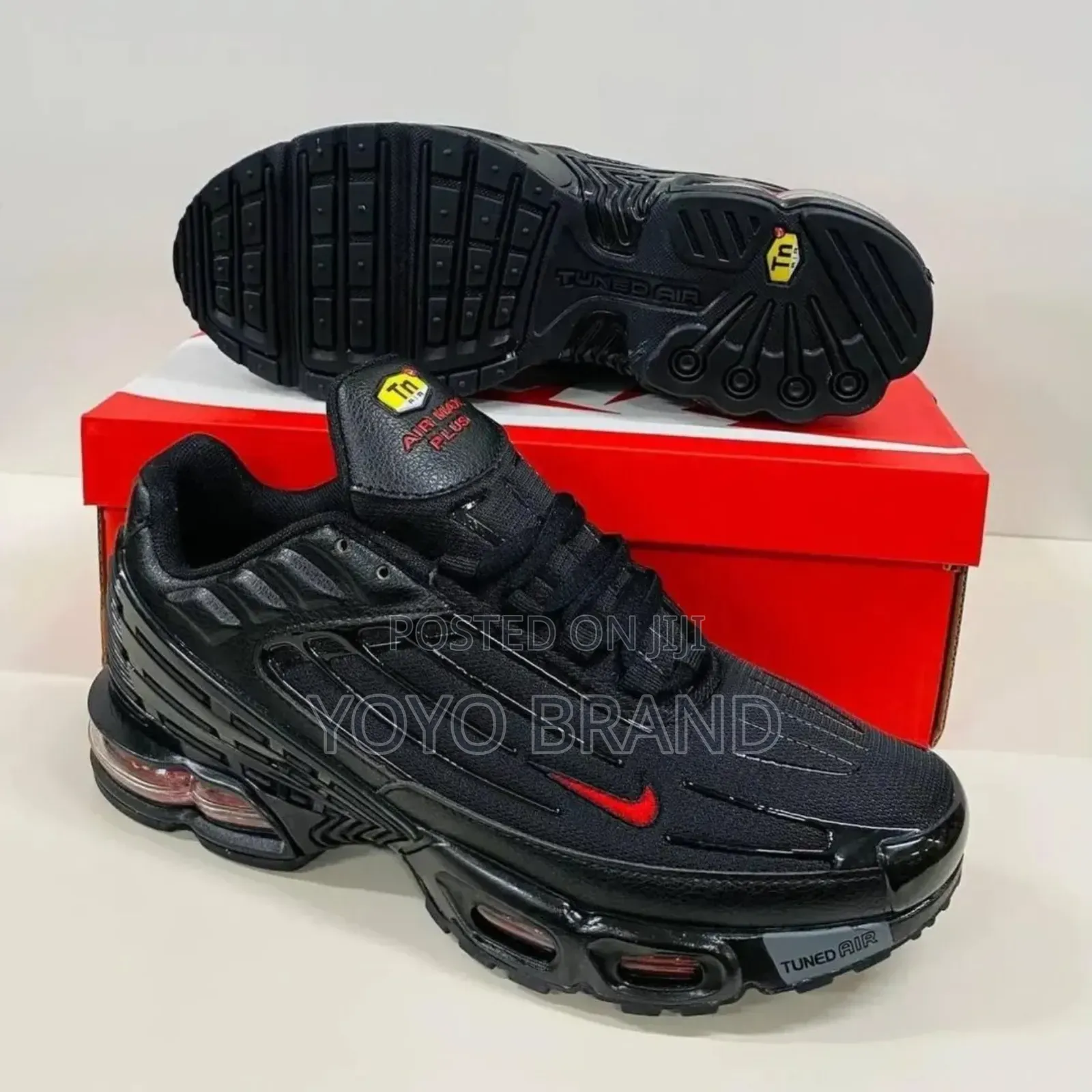Nike Air Max Tn Plus Tund Triple Black Fashion Sneaker