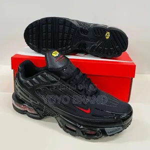 Nike Air Max Tn Plus Tund Triple Black Fashion Sneaker