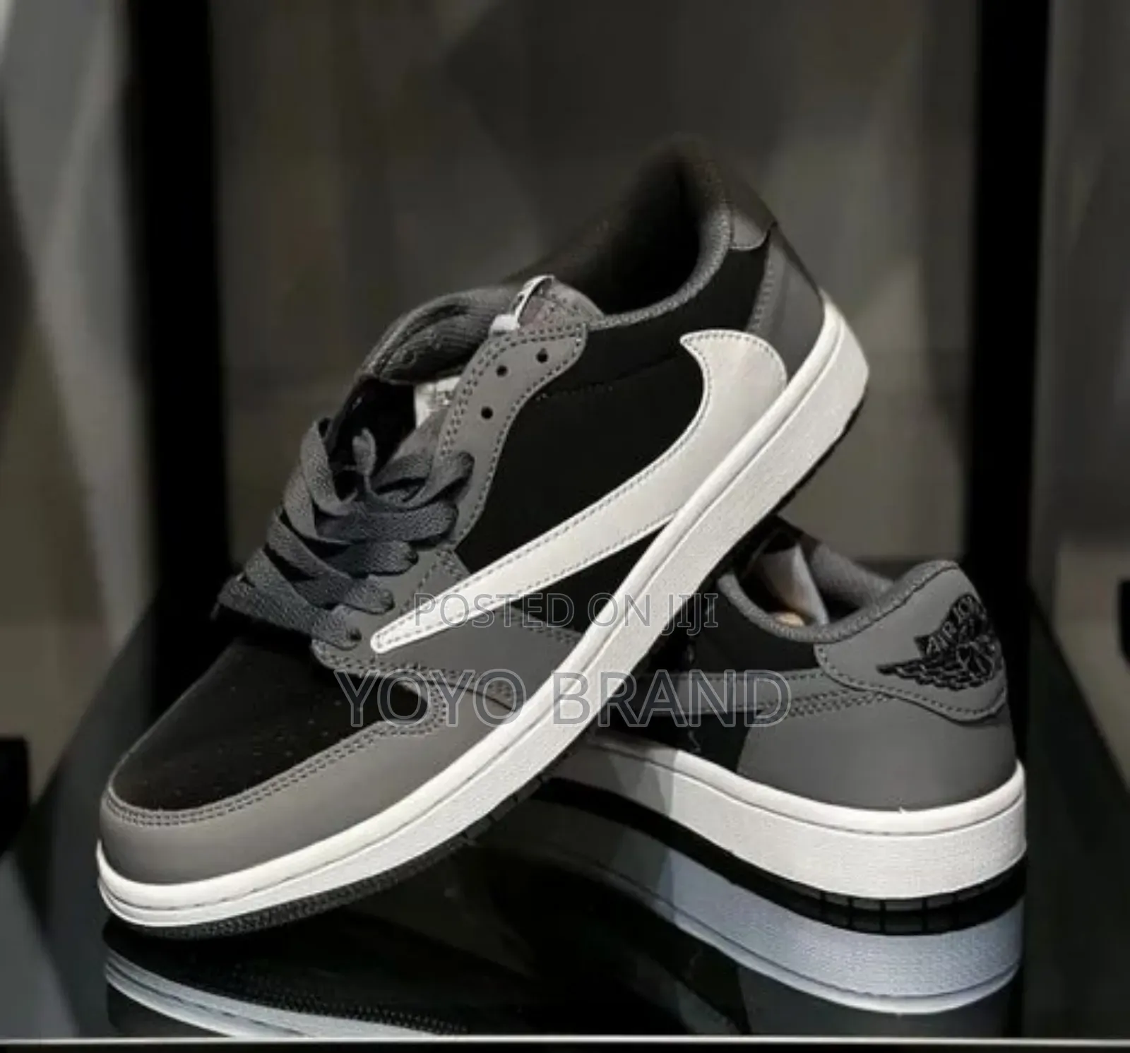 Air Jordan Travis*Scott Black Grey Fashion Sneaker