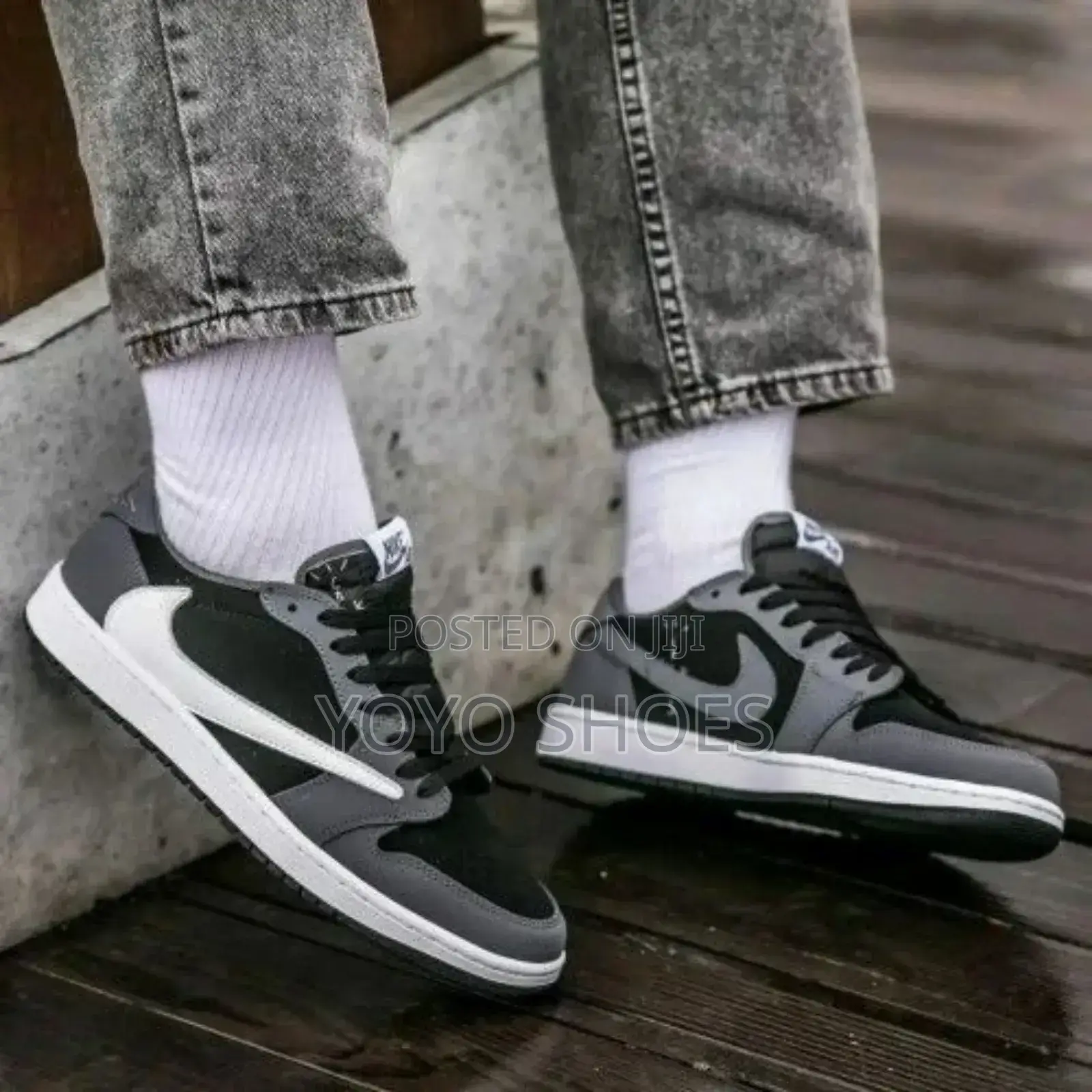 Air Jordan Travis*Scott Black Grey Fashion Sneaker