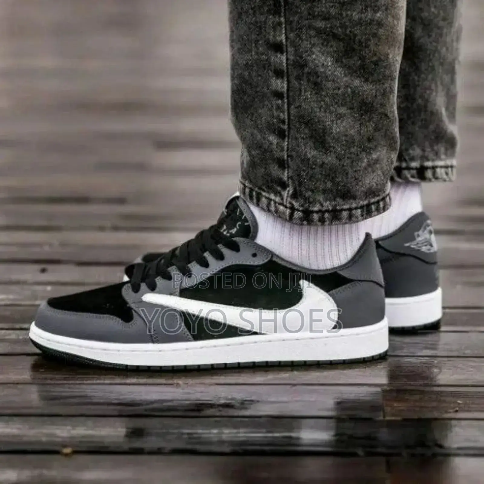 Air Jordan Travis*Scott Black Grey Fashion Sneaker