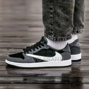 Air Jordan Travis*Scott Black Grey Fashion Sneaker