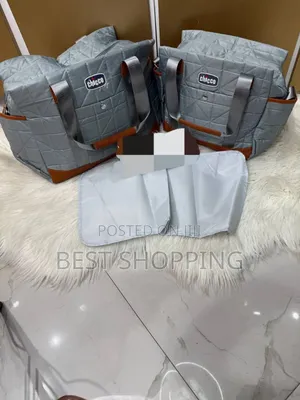 Chicco 4 in 1 Leather Mother Bag ሌዘር Big Size