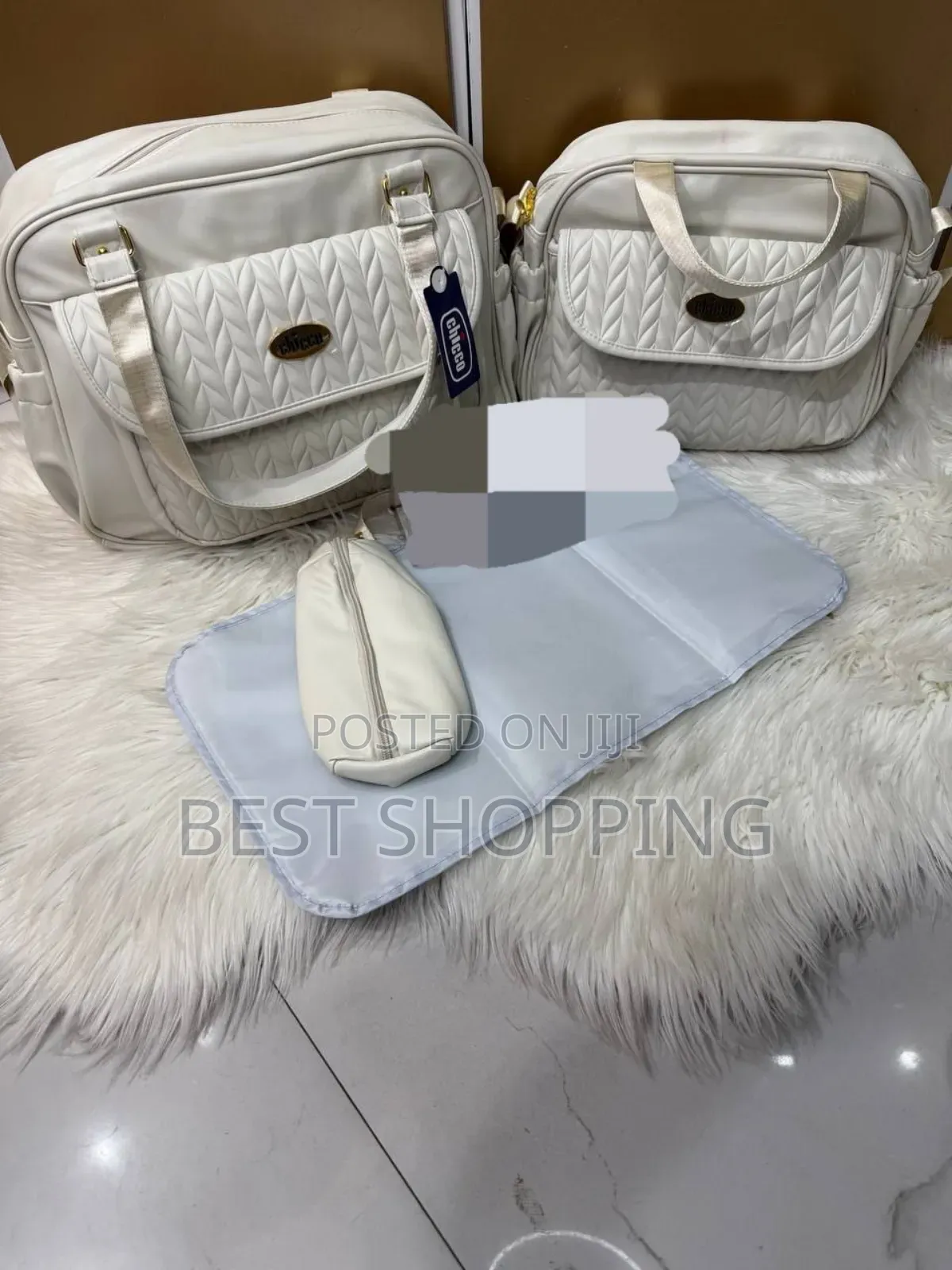 Chicco 4 in 1 Leather Mother Bag ሌዘር Big Size