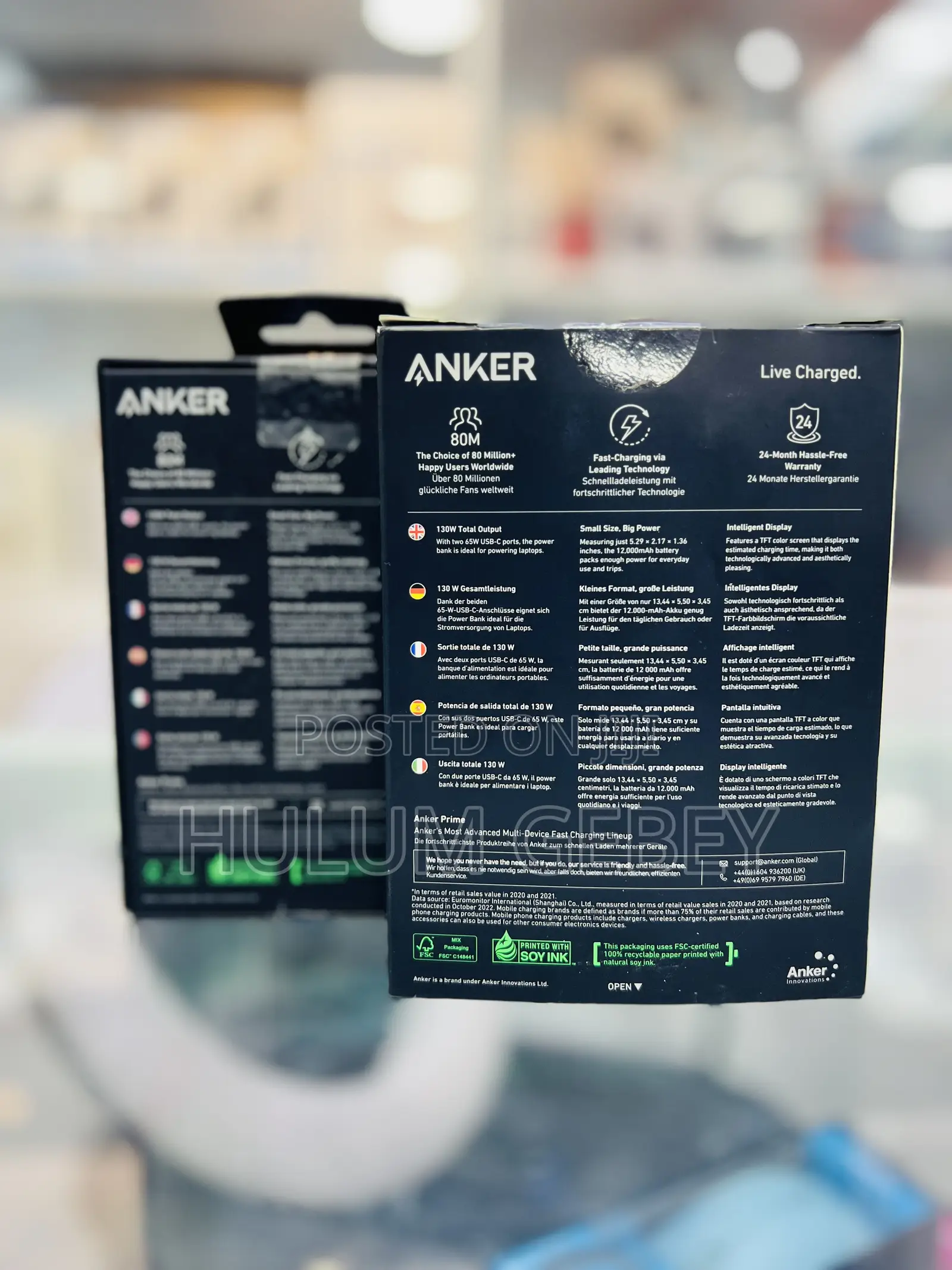 Anker Prime 12,000 Mah 130 W Power Bank