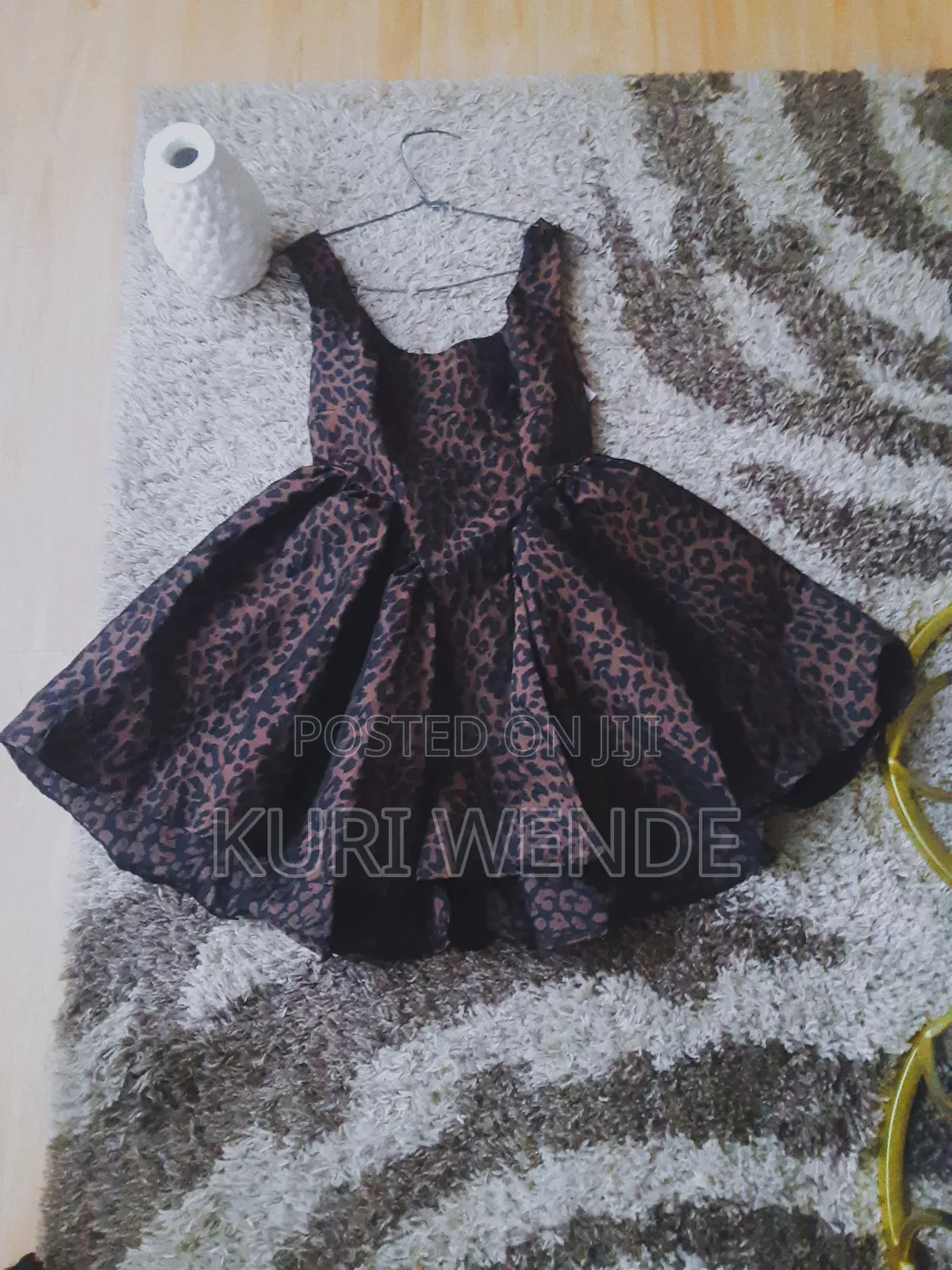 Leopard Print Fit-and-Flare Mini Dress