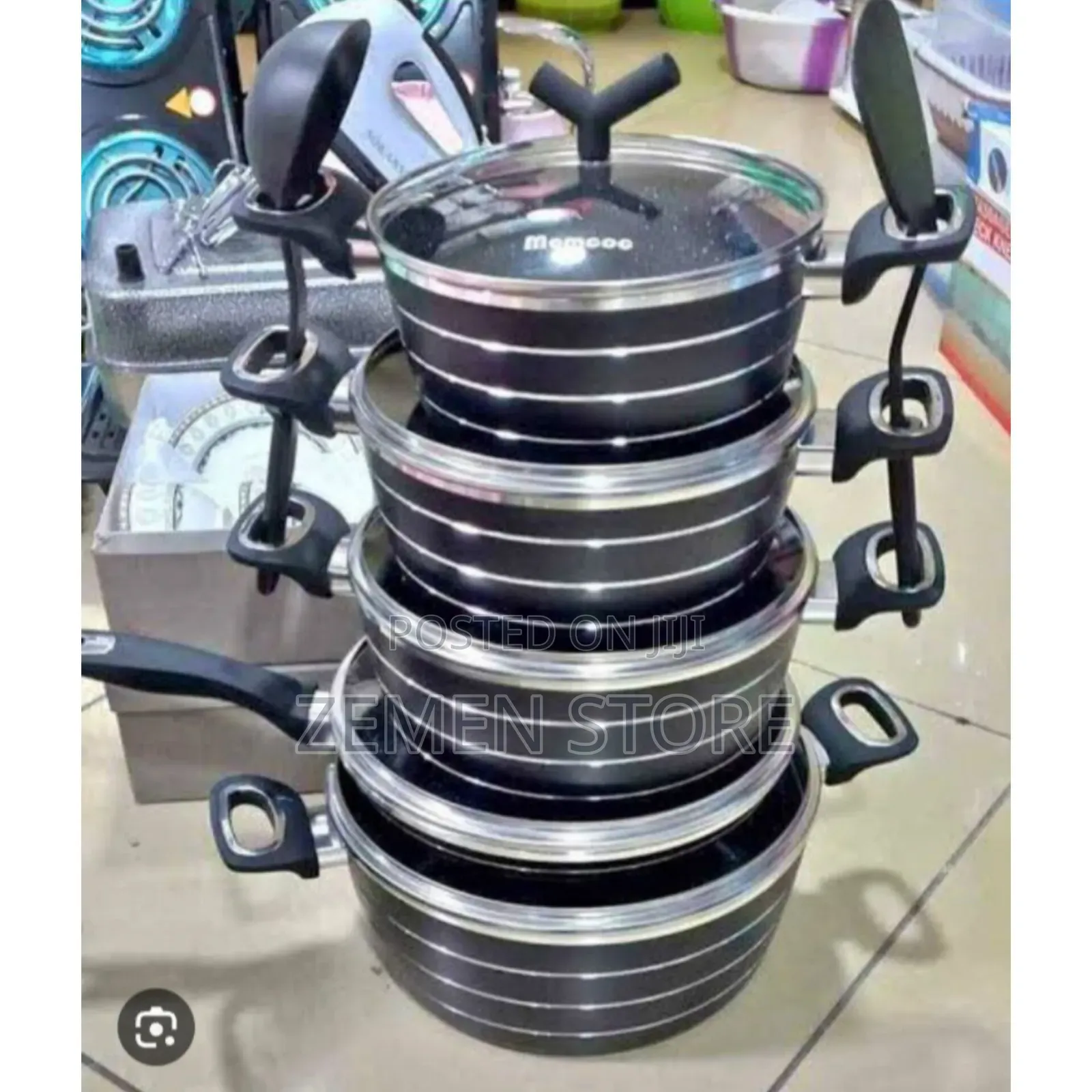 Momcoc Non-Stick Cookware Set - ጥራት ያለው የሞምኮክ የድስት ስብስብ