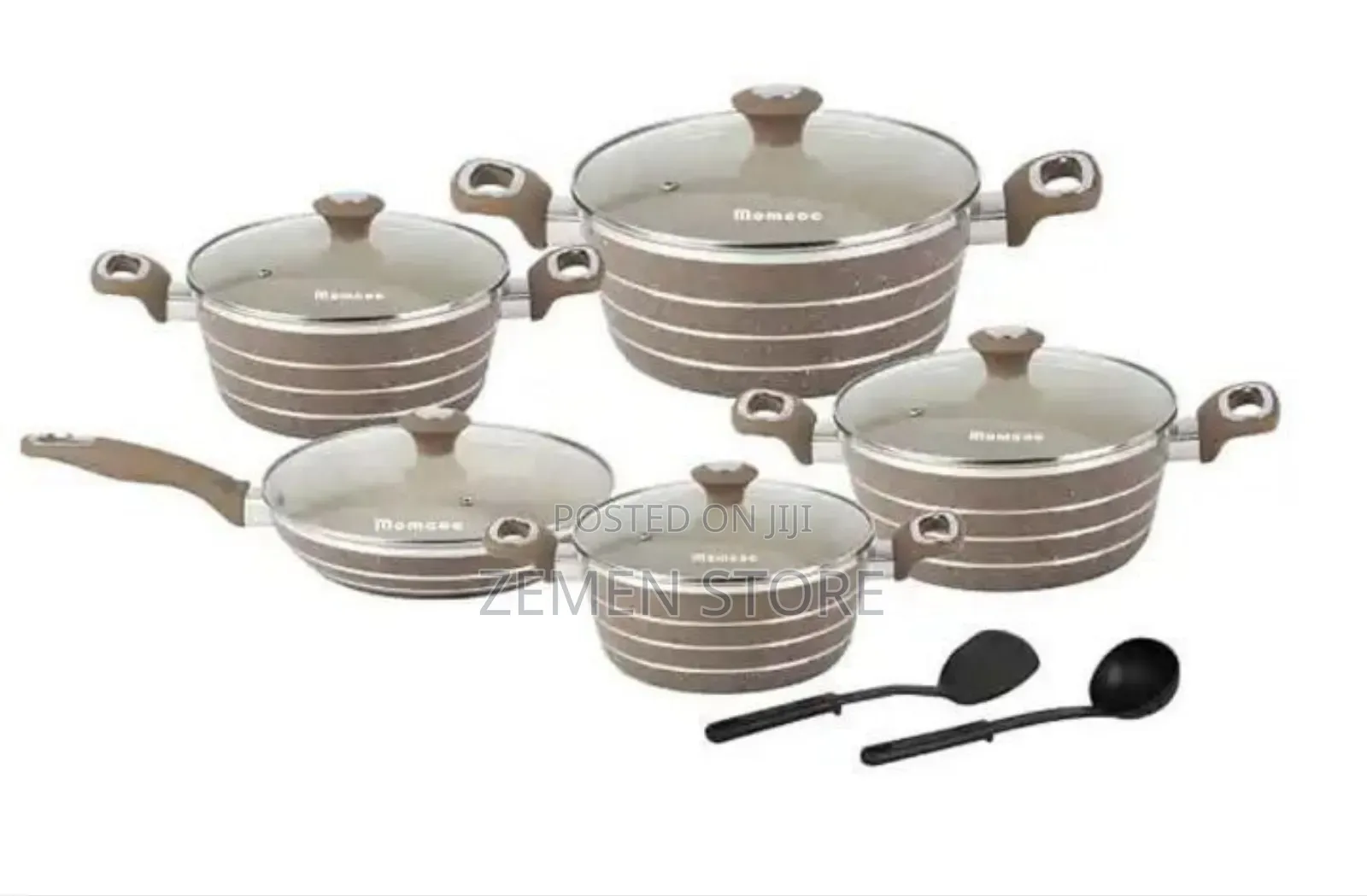 Momcoc Non-Stick Cookware Set - ጥራት ያለው የሞምኮክ የድስት ስብስብ